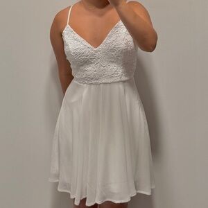 White Lulus lace dress